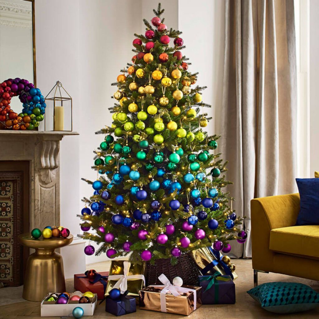 Christmas Trees at John Lewis Canary Wharf Shopping Centre Canary